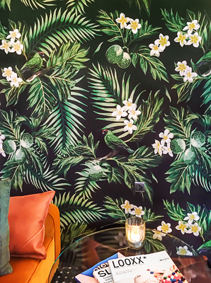 décoration d'intérieur et tapisserie florale